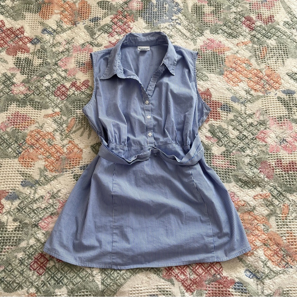 Blue Striped Sleeveless top